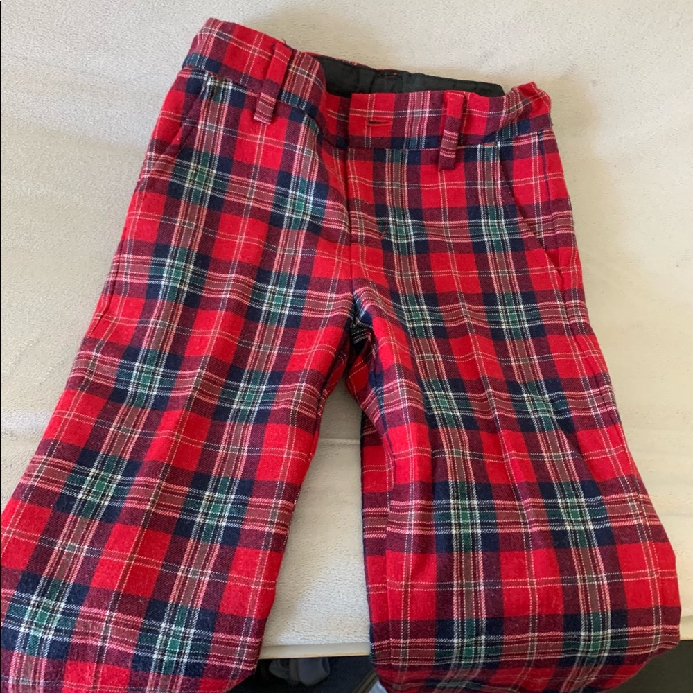 Janie and Jack Wool Plaid Pants